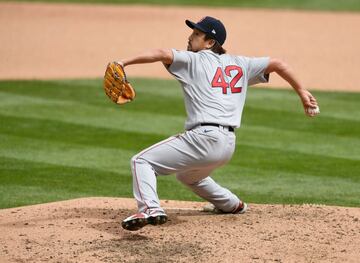 Hirokazu Sawamura, de Boston Red Sox.