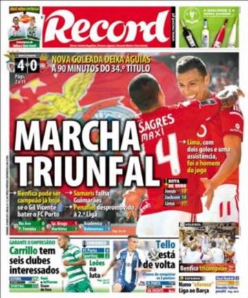 Portadas de la prensa deportiva