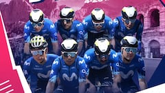 Nómina del Movistar Team para el Giro de Italia 2024.
