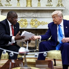 Trump confronta al presidente de Sudáfrica y lo acusa de cometer “genocidio blanco”
