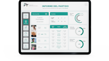La app Padeltrain de estadísticas para el jugador amateur.