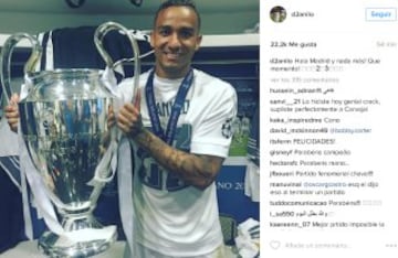 La celebración de los jugadores del Real Madrid en las redes sociales