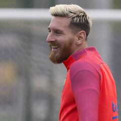 Messi acudió al entrenamiento y quiere estar en Glasgow