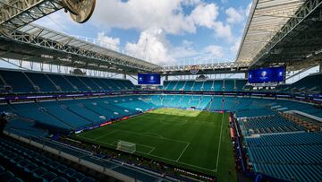Jun 29, 2024; Miami, FL, USA; a general view of the stadium before a Copa America group stage match between Argentina and Peru at Hard Rock Stadium. Mandatory Credit: Nathan Ray Seebeck-USA TODAY Sports