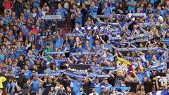 La afici&oacute;n del Real Oviedo durante un partido de su equipo.