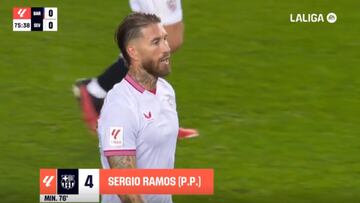 Tierra trágame tremendo de Ramos: se marca en propia puerta con gesto al portero