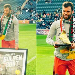 Nemanja Nikolics fue reconocido como el mejor goleador de MLS