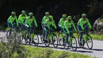 Entrenamiento con el Tinkoff en el Algarve