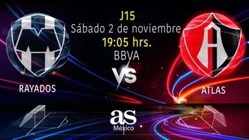 Monterrey vs Atlas en vivo: Liga MX Apertura 2024, Jornada 15 hoy | en directo