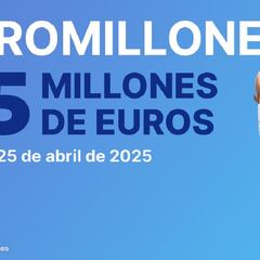 Euromillones: comprobar los resultados del sorteo de hoy, viernes 25 de abril