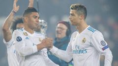Cristiano Ronaldo y Casemiro.