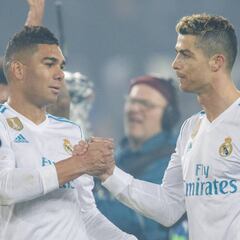 Cristiano y Casemiro, en el XI de la semana de Champions