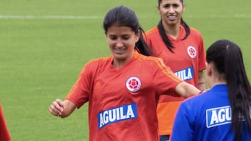 Carolina Pineda, jugadora de la Selección Colombia femenina durante el microciclo de preparación previo a los Juegos Panamericanos de Lima 2019