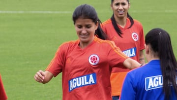 Carolina Pineda, jugadora de la Selecci&oacute;n Colombia femenina durante el microciclo de preparaci&oacute;n previo a los Juegos Panamericanos de Lima 2019