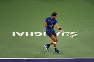 Las imágenes de la derrota de Nadal ante Federer en Shanghái