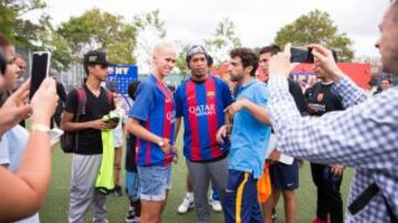 Ronaldinho ha sido la principal estrella del evento.