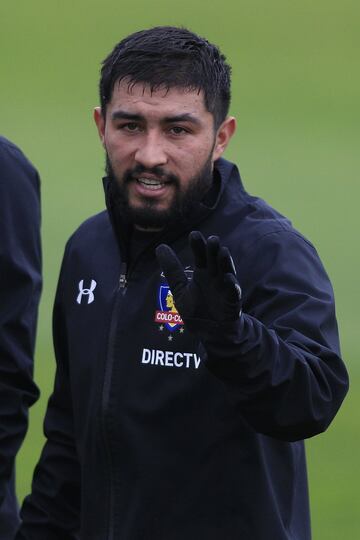 Futbol, Entrenamiento de Colo Colo. El jugador de Colo Colo Nicolas Maturana durante el entrenamiento en el Estadio Monumental.