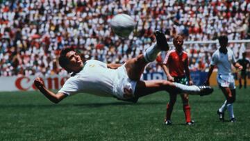 La tijera de Manuel Negrete ante Bulgaria en el Mundial de 1986 fue elegida por los aficionados como el mejor en la historia de la Copa del Mundo.