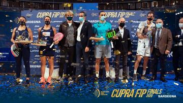 La entrega de premios del CUPRA FIP Finals.