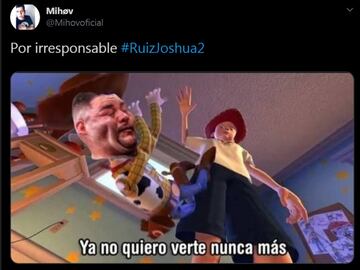 Los memes no perdonaron la derrota de Andy Ruiz vs Joshua
