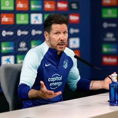 Simeone: “La temporada es buena; si acabamos segundos, será muy buena”