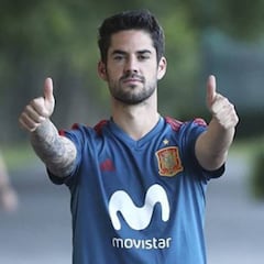 Isco recibe su visita más especial antes de jugar contra Irán
