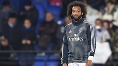 Marcelo, durante un partido con el Real Madrid.