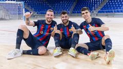 Sergio, Catela y Antonio, refuerzos del Barça del curso 2022-23.