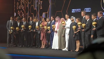 Cristiano Ronaldo y João Félix, protagonistas de los Globe Soccer Awards en Dubái