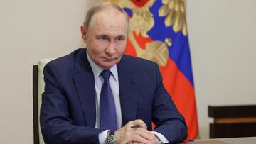 Russia's President Vladimir Putin takes part in a ceremony opening youth centres in Russian regions via a video link at his residence outside Moscow, Russia, June 28, 2025. Sputnik/Gavriil Grigorov/Pool via REUTERS ATTENTION EDITORS - THIS IMAGE WAS PROVIDED BY A THIRD PARTY.