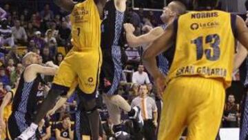 <b>Agónico</b>. El Gran Canaria se impuso in extremis al conjunto estudiantil.