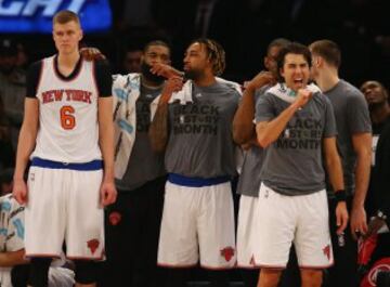 Banquillo de los New York Knicks.