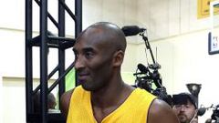 Kobe Bryant, durante el &#039;media day&#039; de los Lakers.