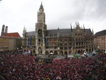 El Bayern celebra el título de campeón de la Bundesliga