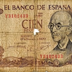 El histórico billete de 100 pesetas que puede valer hasta 12.000 euros: es de 1875 y tiene un anverso muy especial