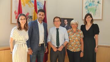 Reunión de trabajo de Aganzo con el alcalde Martínez-Almeida