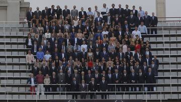 Foto de familia de los olímpicos presentes en la Gala 50 Aniversario de As.