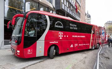 El autobús del Bayern Munich.  
