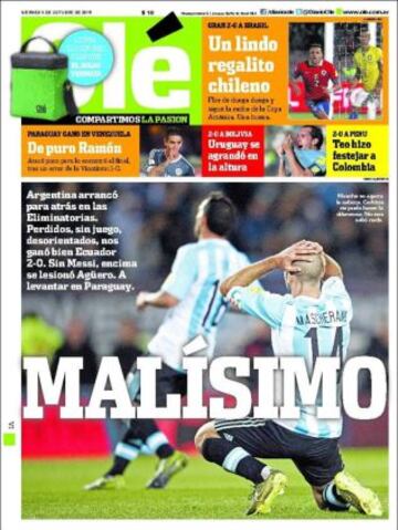 Portadas de la prensa deportiva