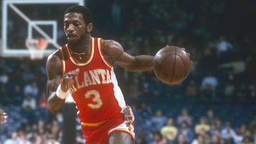 Eddie Johnson, durante un partido de la NBA con Atlanta Hawks