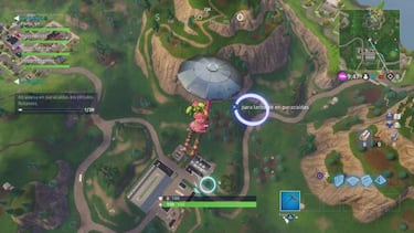 Fortnite: Cómo atravesar en paracaídas los círculos flotantes