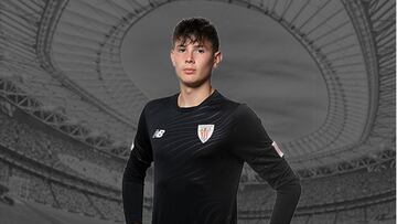 Simón García Vicente, portero del Athletic Juvenil Nacional