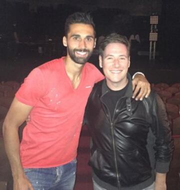 Arbeloa con Carlos Latre.