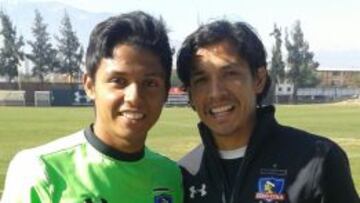 Mat&iacute;as Fern&aacute;ndez entren&oacute; hoy en el Monumental, junto a su hermano Nazareno.