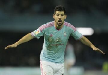 1-0. Nolito celebró el primer tanto.