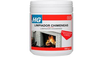 Deshollinador en polvo para chimeneas disponible en Amazon.