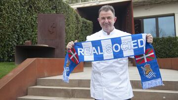 Martín Berasategui, en su local de Lasarte-Oria.