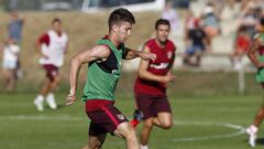 Vietto, durante un entrenamiento.