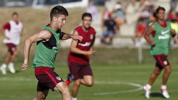 Vietto, durante un entrenamiento.