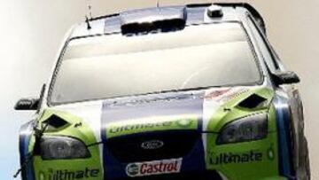 <b>VUELA.</b> El finlandés, durante uno de los tramos de la primera etapa.